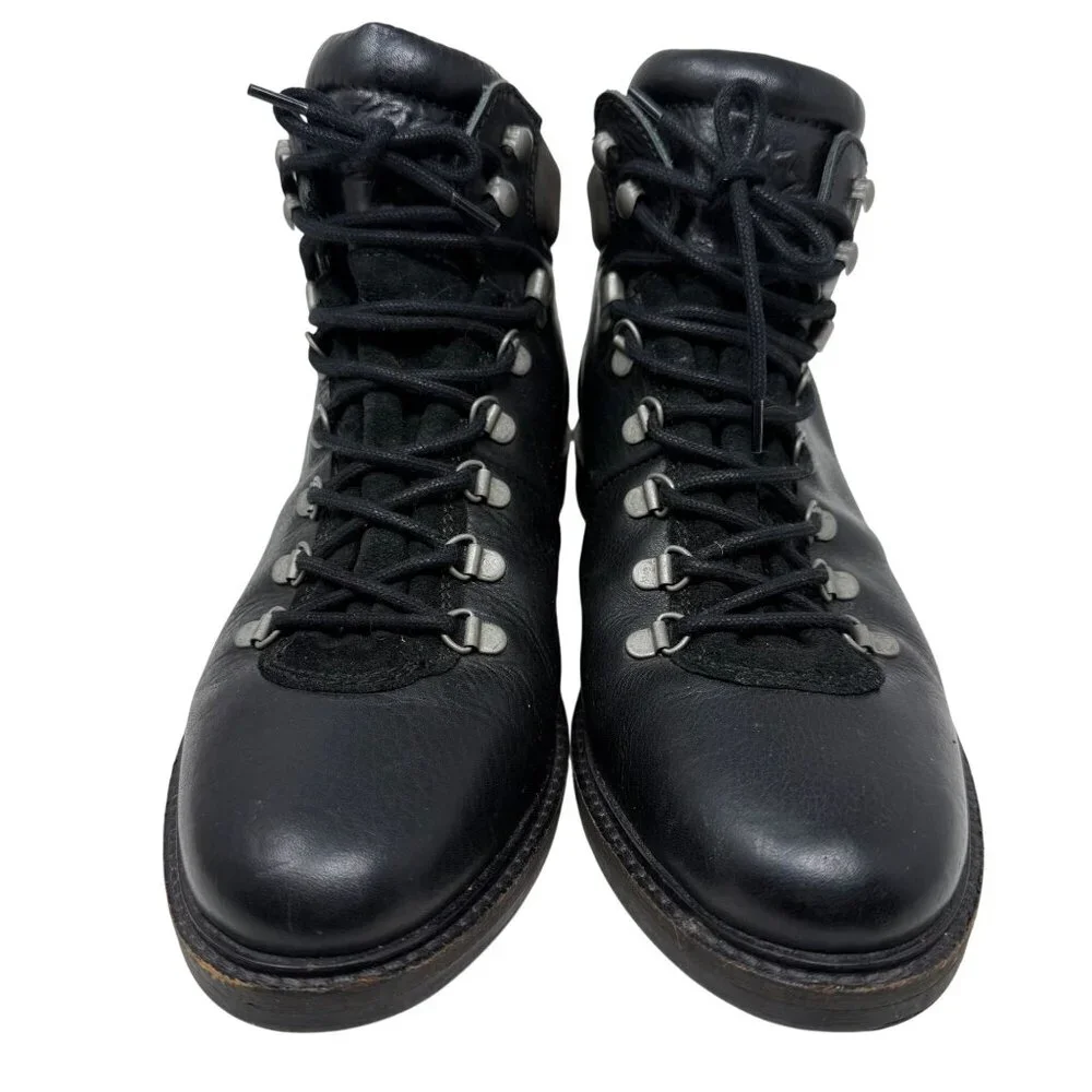 Pajar Canada Mens Black Leather Lace-Up Boots Size 11 Waterproof Impermeable